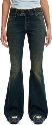 Cotton On Womens Mid Rise Bootcut Jean in Dusky Blue Pocket at Nordstrom, Size 12
