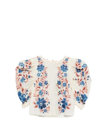 Farm Rio Renata Floral Sand Blouse