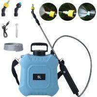 OEM Pulverizador El&eacute;ctrico De 5l/8l, Pulverizador De Jard&iacute;n Con Lanza Telesc&oacute;pica, M&aacute;x. 90 Cm, 2 Boquillas, 2000 Mah, Para Control De Malezas, Pulverizaci