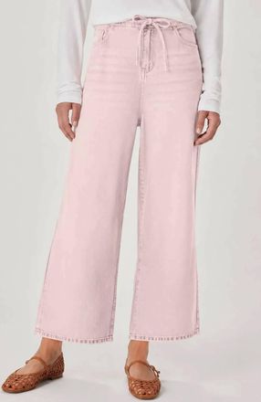 Splendid Lounge Denim Crop Pants In Rose Petal