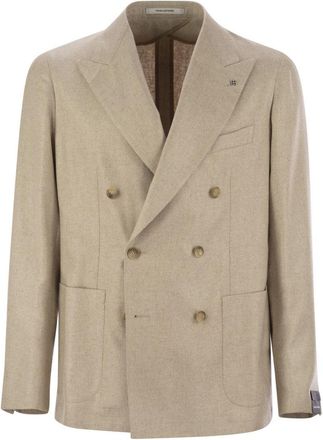 Tagliatore Double-Breasted Silk Jacket