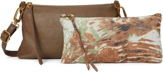 Hobo Womens Darcy Double Crossbody Bag In Dark Elm