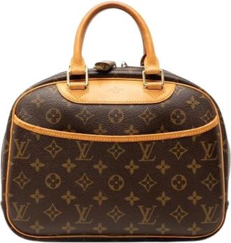 Louis Vuitton Pre-owned The Trouville - Dames - Vintage Handtas - Bruin - ONE Size - Leer - Vintage