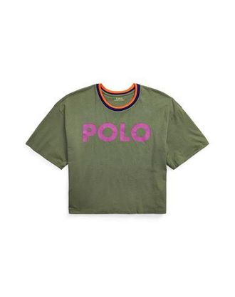 Ralph Lauren LOGO GRAPHIC CROPPED JERSEY TEE