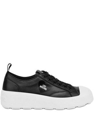 Love Moschino Sneakers con lacci - Nero