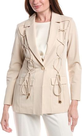 Misook Misook Modern Single Button Jacket
