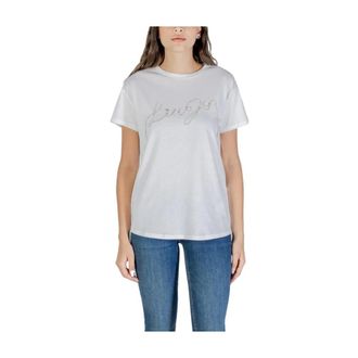 Liu Jo T-Shirts, female, White, Size: 2XS ECS T-Shirt Moda M/C