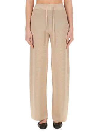 Fabiana Filippi Organic Cotton and Lurex Trousers - Beige