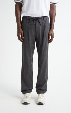 Herno Drawstring Waist Wool Blend Knickerbocker Trousers in Charcoal at Nordstrom, Size Xx-Large