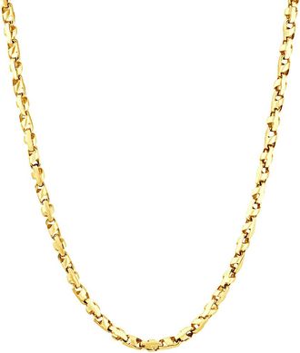 Pompeii3 Mens (59g) Solid 14K Yellow Gold 5mm Flexible Link 22 Necklace