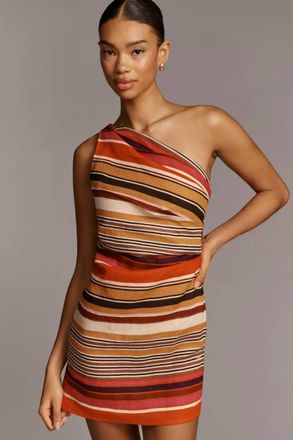 Faithfull The Brand Simona Mini Dress In Murano Amber