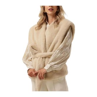 Notre-V Jassen, Dames, Beige, S, Polyester, Teddy Jas