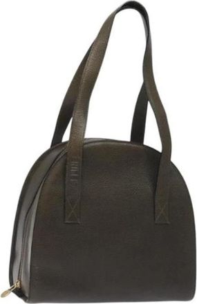 Celine Pre-owned Leather celine-bags - Dames - Vintage Handtas - Groen - ONE Size - Leer - Vintage