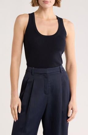TWP Scoop Neck Knit Tank in Midnight at Nordstrom Rack, Size X-Large