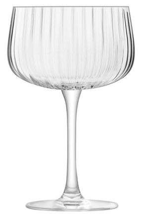 LSA Arc Flow Set of 4 Saucer Cocktail Glasses in Clear at Nordstrom