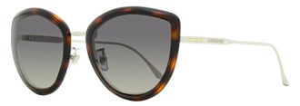 Longines Womens Butterfly Sunglasses LG0010H 52B Havana/Palladium 56mm