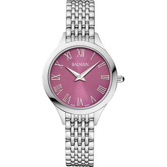 Balmain Beleganza Bracelet Watch, 32mm in Purple Stainless Steel at Nordstrom