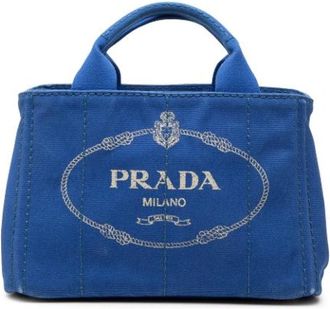 Prada Pre-owned Satchel - Dames - Vintage Shopper - Blauw - ONE Size - Vintage