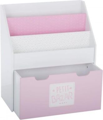 Muemue Biblioteca mdf rosa 62,5x70x30cm