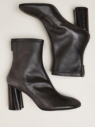 Lola Cruz Round Toe Block Heel Boots