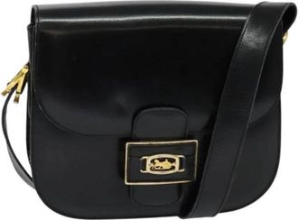 Celine Pre-owned Leather celine-bags - Dames - Vintage Schoudertas - Zwart - ONE Size - Leer - Vintage