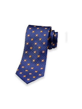 Paul Fredrick Medallion Woven Silk Tie