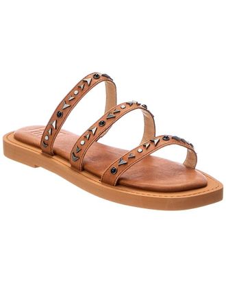 Frye Faye Studded Slide Leather Sandal