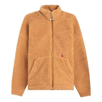 Nike (WMNS) Nike Sportswear Swoosh Sherpa Jacket Brown CU6639-201
