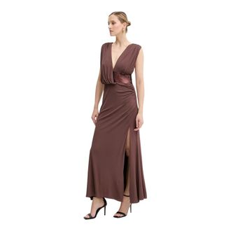 H&eacute;rve L&eacute;ger Vestidos Maxi - Dresses - Mujer - Marr&oacute;n - XS