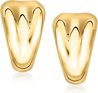Ross-Simons Italian 14kt Yellow Gold J-Hoop Earrings