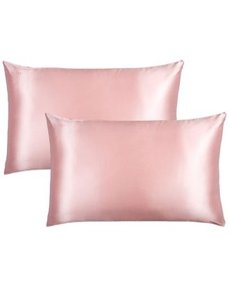 Blissy Set Of 2 100% Mulberry Silk Pillowcases
