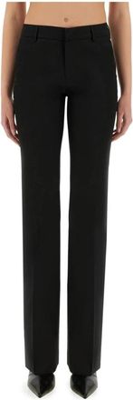 Pantaloni Torino Rechttoe Rechtaan Gesneden Broek - Dames - Straight fit broeken - Zwart - M - Broeken