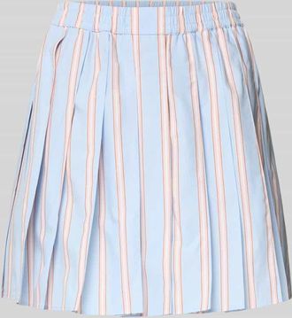 Lacoste Ausgestellter Faltenrock aus reiner Baumwolle in Hellblau, Gr&ouml;&szlig;e 36