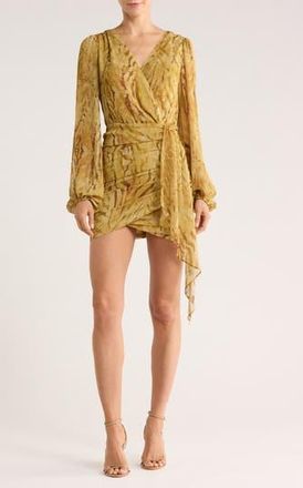 Matty M Piper Long Sleeve Minidress in Mustard at Nordstrom Rack, Size X-Small