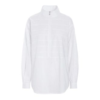 Bitte Kai Rand Jassen, Dames, Wit, 2Xl, Katoen, Elegant Shirt