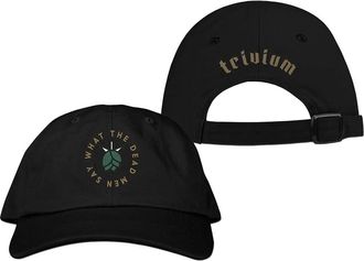 Trivium Baseball Cap What The Dead Mens say Band Logo Official Black Strapback One Size
