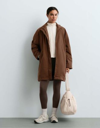 Oysho Fellex Aerogel 10k - Giacca imbottita marrone impermeabile