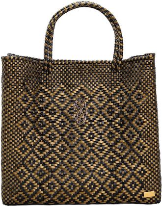 Lola's Bag Womens Handmade Tote Bag In Black Aztec