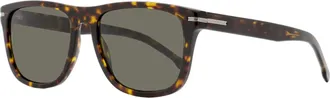 BOSS Boss Mens Classic Rectangular Sunglasses B1626/S 086IR Havana 55mm