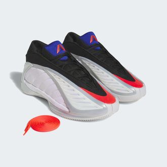 adidas Basketballschuh ADIDAS PERFORMANCE ANTHONY EDWARDS 2, Gr. 42,5, cloud wei&szlig;, lucid rot, silber metallic, Synthetik, Textil, Schuhe Basketballschuh