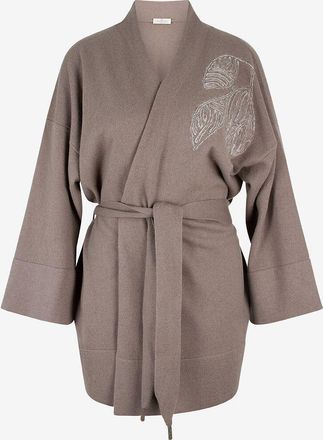 PANICALE Kimono aus Wolle und Seide