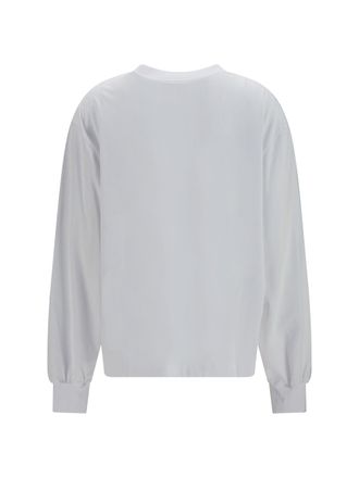 Ganni Teddy Mushroom Long-Sleeve T-Shirt - White