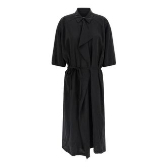 Christophe Lemaire Asymmetrical Shirt Dress - female - Lemaire - Shirt Dresses - Black - S - Dresses