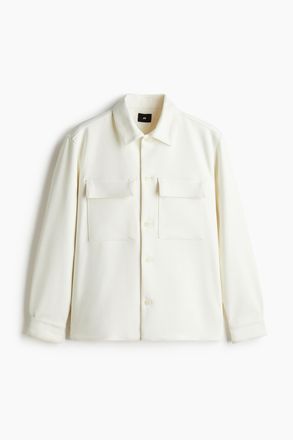 H&M Overshirt in Regular Fit - White