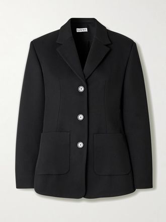 Loewe Blazer In Misto Lana - Nero