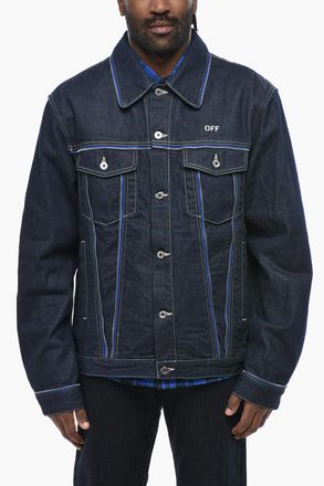 Off-white Dark Wash Denim Jacket ZIP SKATE Off-White