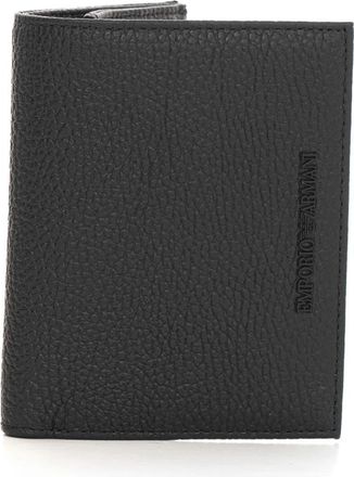 Emporio Armani Business Wallet - Heren - Portefeuilles - Zwart - ONE Size - Leer - Accessoires