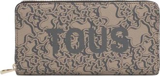 Tous zip-around patterned wallet - Brown