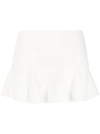 Red Valentino flared-hem mini skort - White