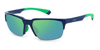 Polaroid PLD 7041/S Polarized RNB/5Z Mens Sunglasses Blue Size 65